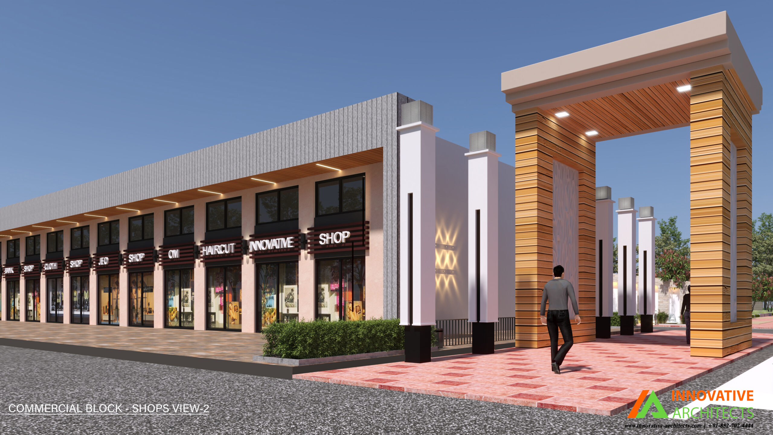 COMMERCIAL BLOCK - SHOPS VIEW-2