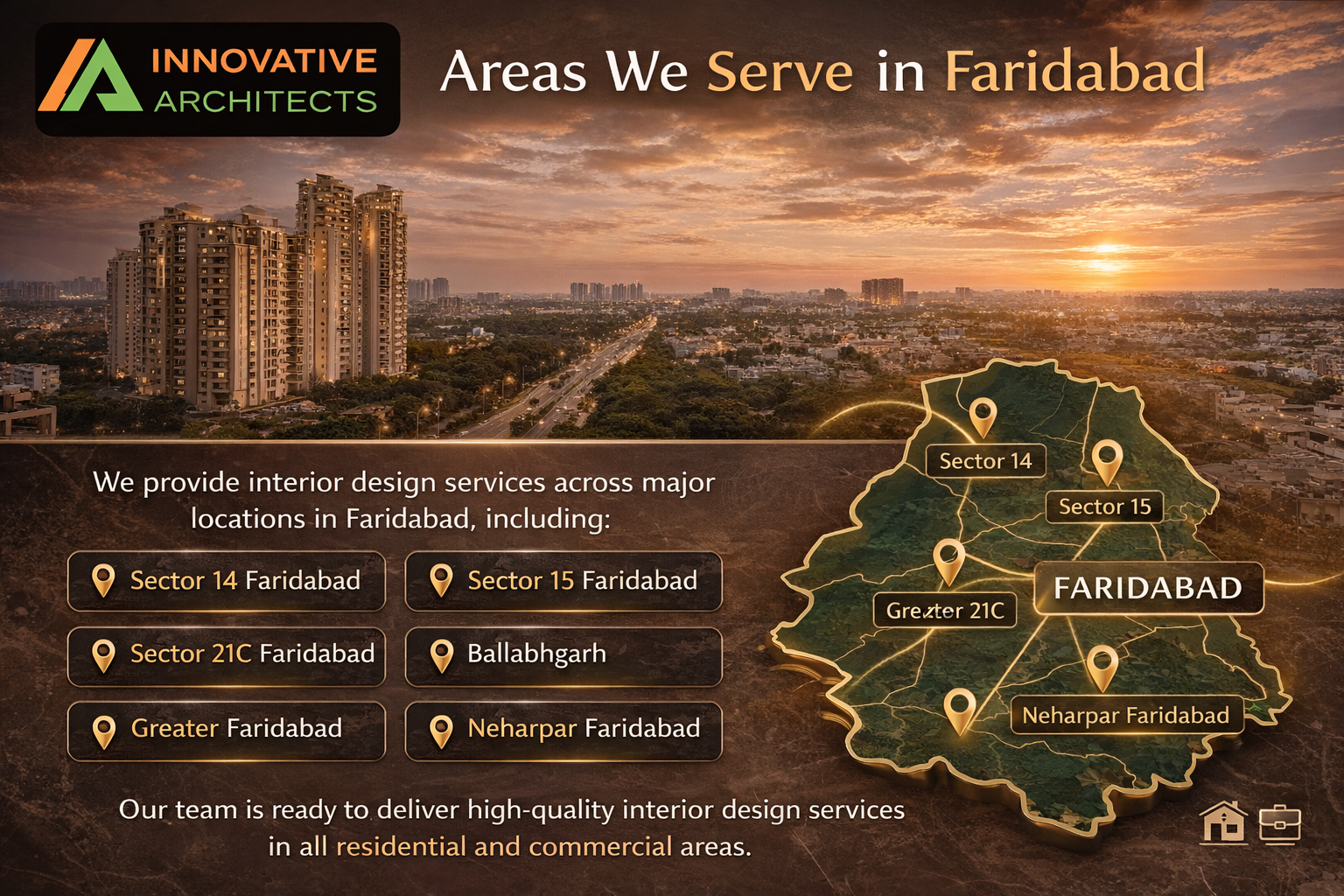 Interior design services in Faridabad