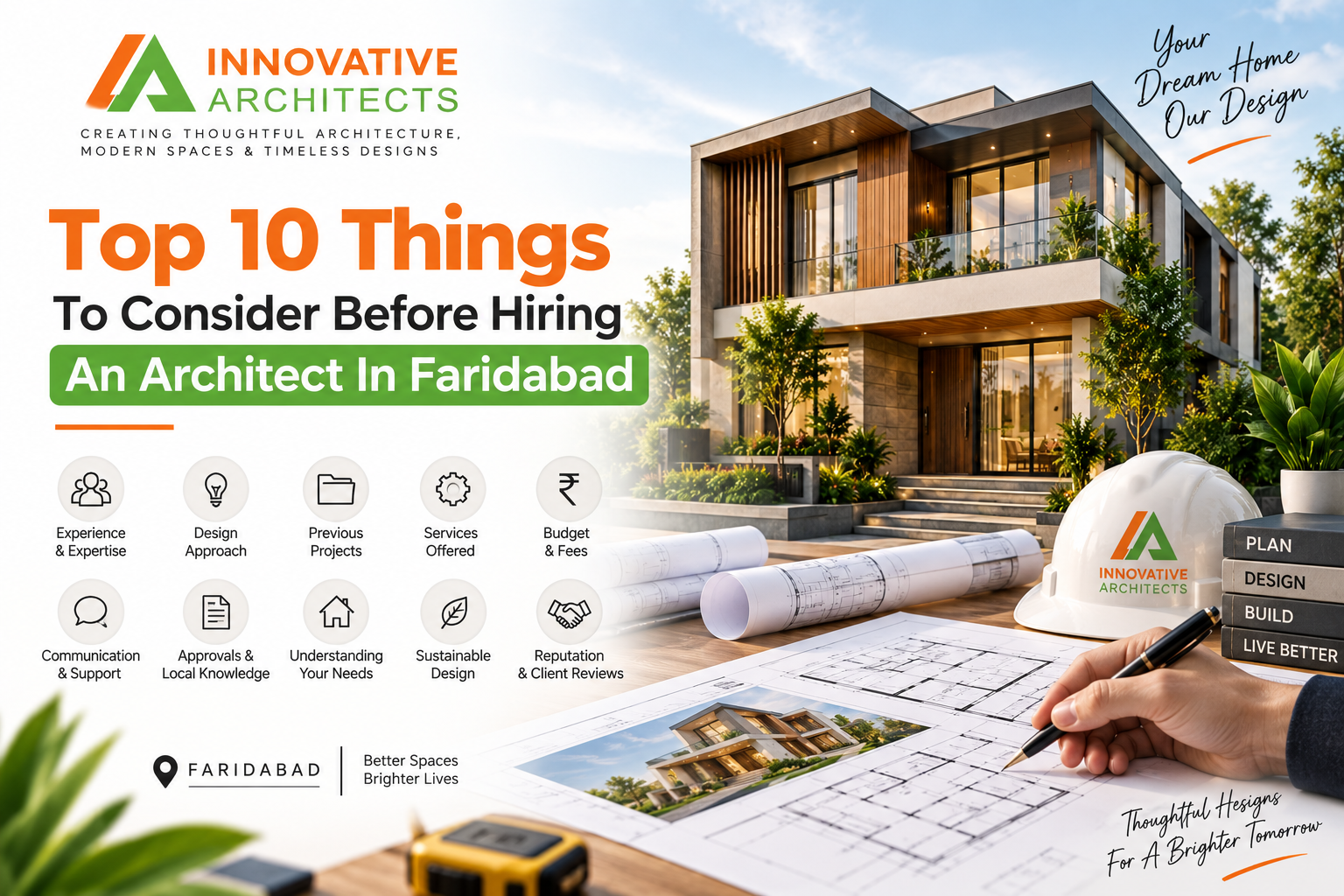 Top 10 Things To Consider Before Hiring An Architect In Faridabad