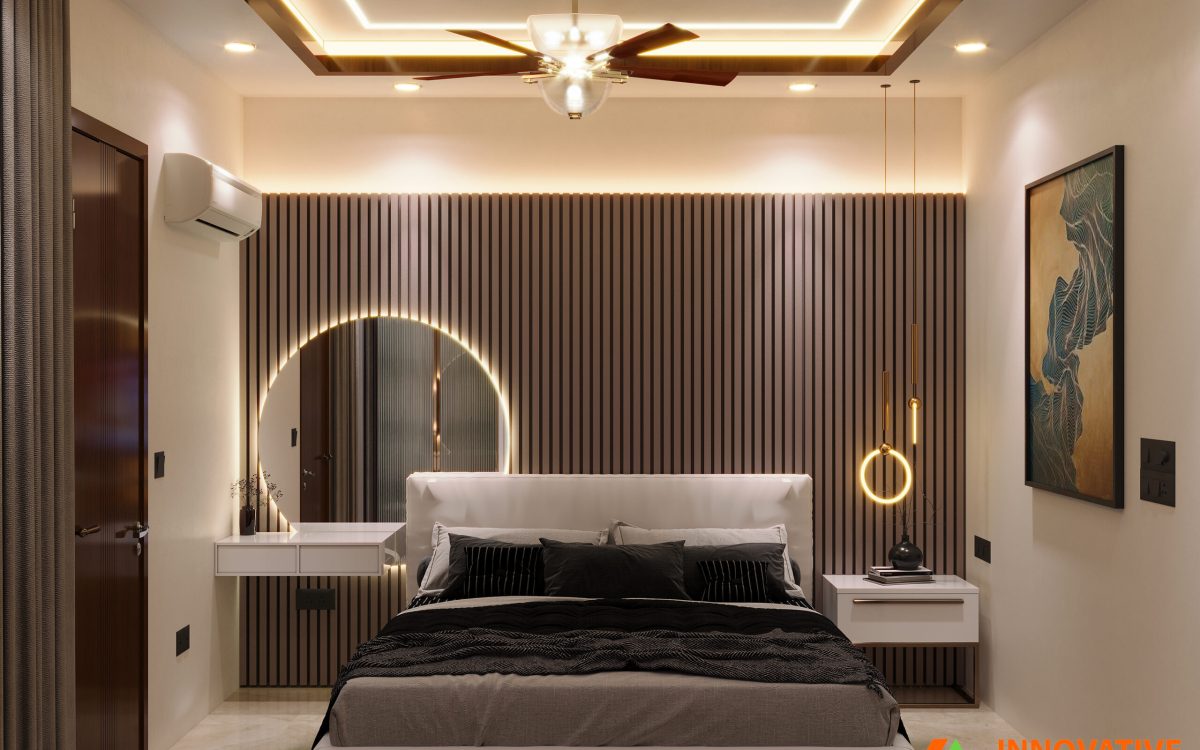 GUEST BEDROOM BED BACK WALL